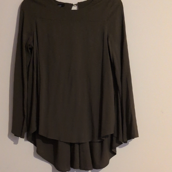 Very J Tops - Very J Olive Tunic Top